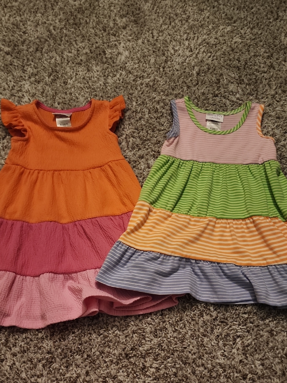 Iris And Ivy Set Of 2 Dresses, Size 24months, Pre-owned But VGUC